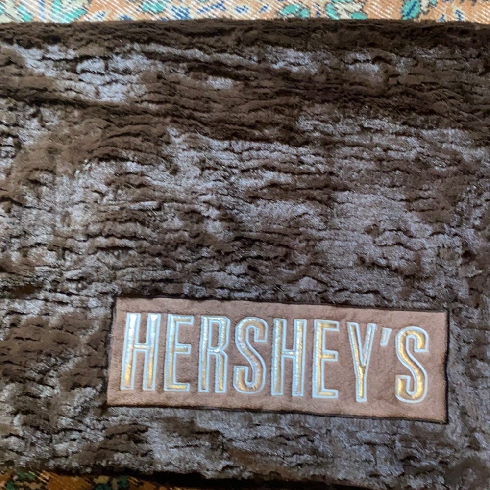 Soft fuzzy Hershey’s throw blanket
